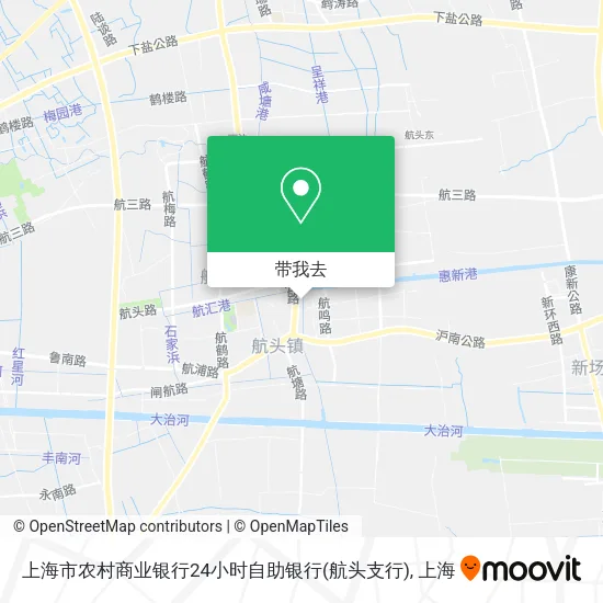 上海市农村商业银行24小时自助银行(航头支行)地图