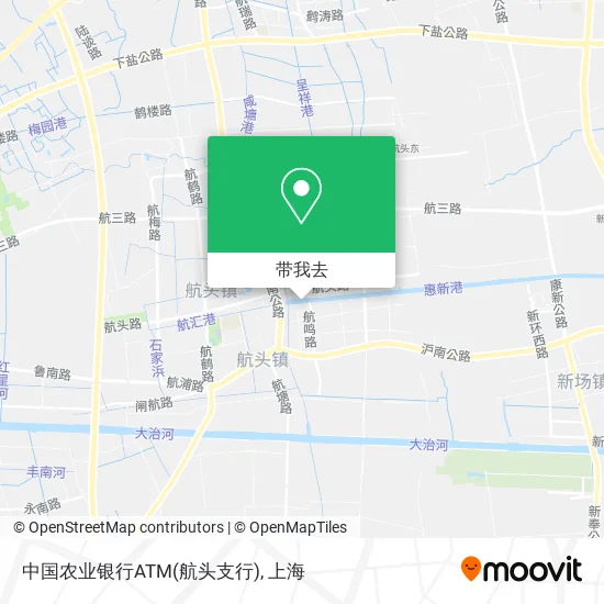 中国农业银行ATM(航头支行)地图
