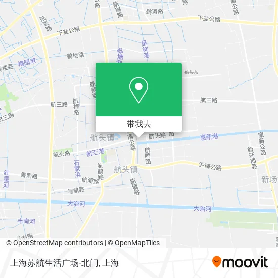 上海苏航生活广场-北门地图