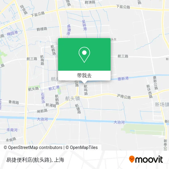 易捷便利店(航头路)地图