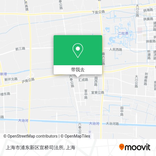 上海市浦东新区宣桥司法所地图