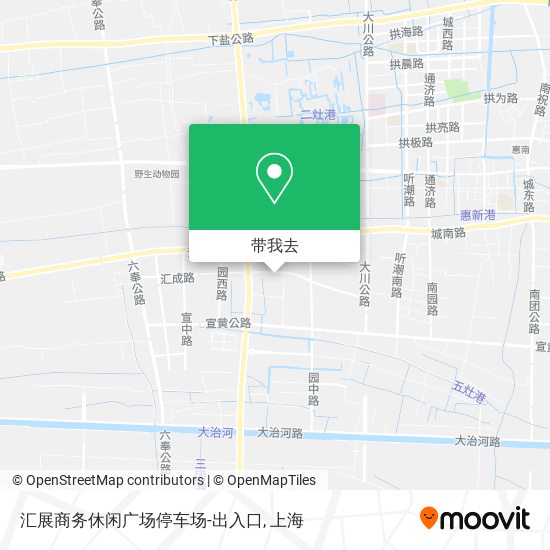 汇展商务休闲广场停车场-出入口地图