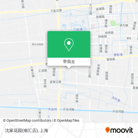沈家花园(南汇店)地图