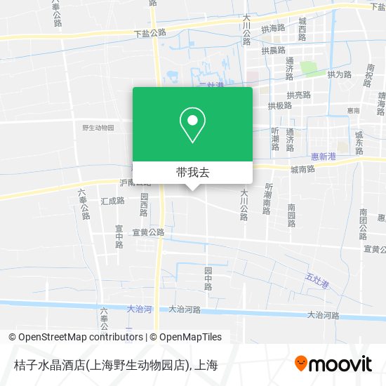 桔子水晶酒店(上海野生动物园店)地图