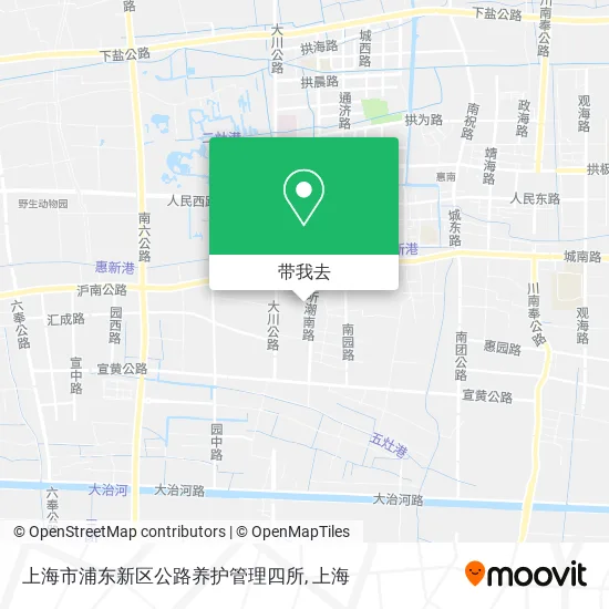 上海市浦东新区公路养护管理四所地图