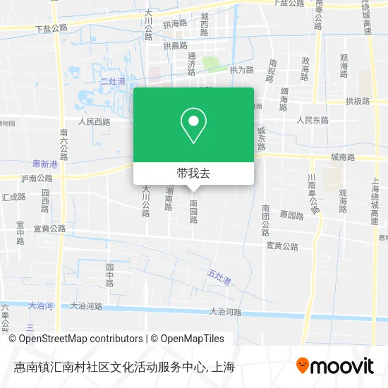 惠南镇汇南村社区文化活动服务中心地图