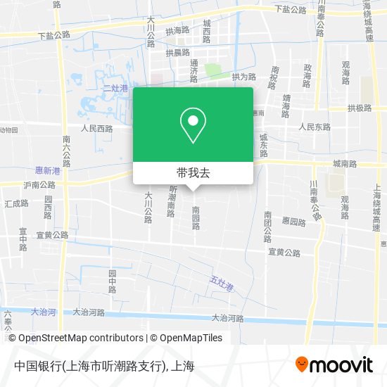 中国银行(上海市听潮路支行)地图