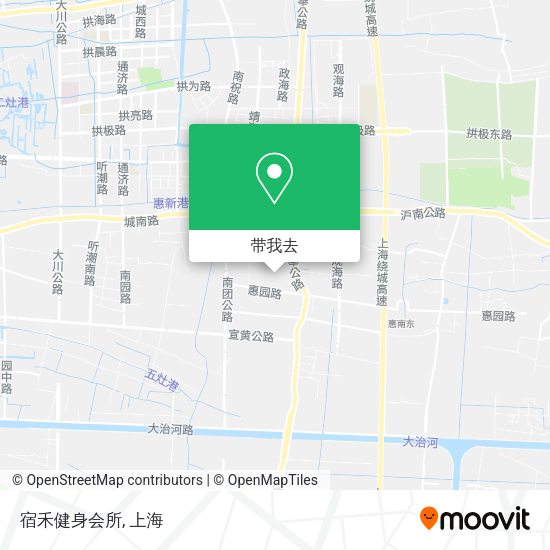 宿禾健身会所地图