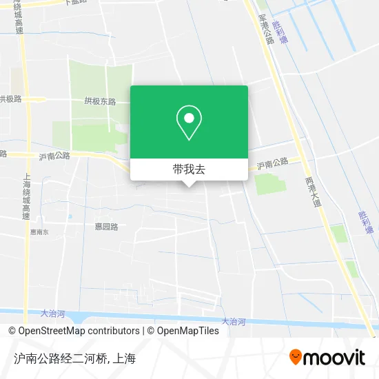 沪南公路经二河桥地图