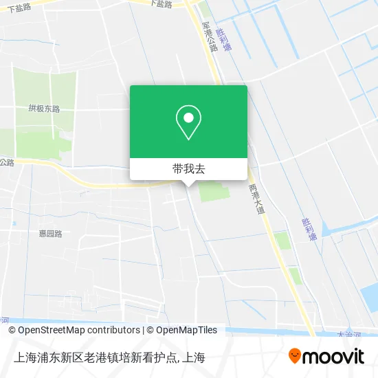 上海浦东新区老港镇培新看护点地图