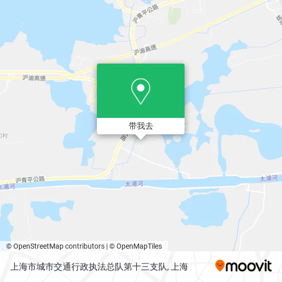 上海市城市交通行政执法总队第十三支队地图