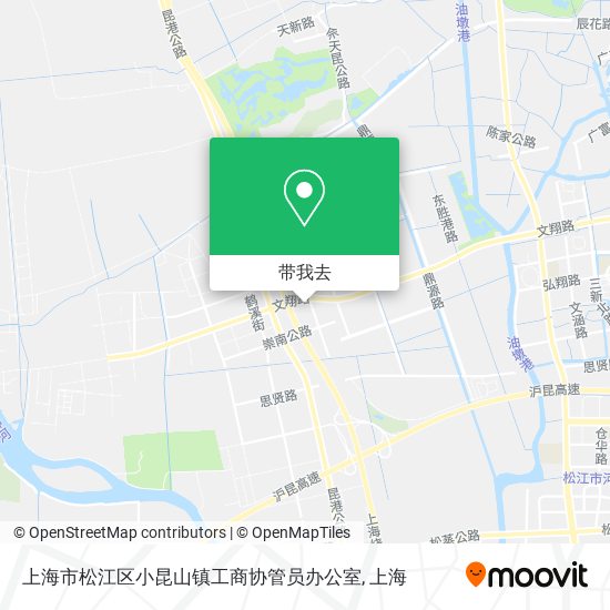 上海市松江区小昆山镇工商协管员办公室地图
