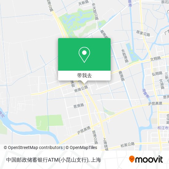 中国邮政储蓄银行ATM(小昆山支行)地图