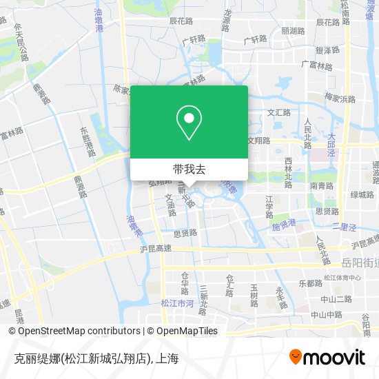 克丽缇娜(松江新城弘翔店)地图