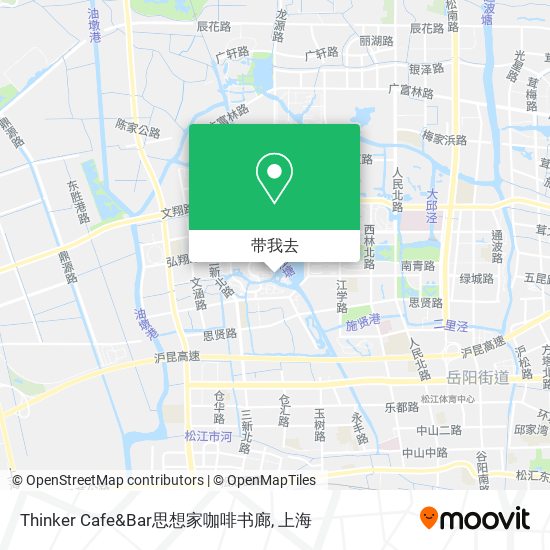 Thinker Cafe&Bar思想家咖啡书廊地图