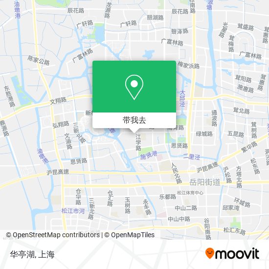 华亭湖地图