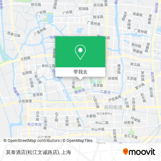 莫泰酒店(松江文诚路店)地图