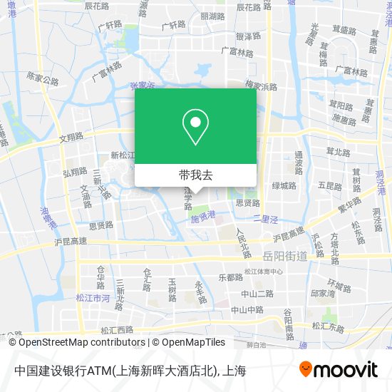 中国建设银行ATM(上海新晖大酒店北)地图