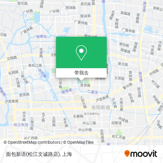 面包新语(松江文诚路店)地图
