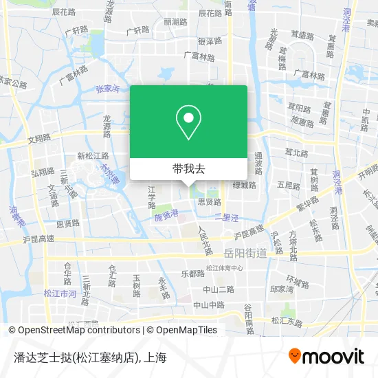 潘达芝士挞(松江塞纳店)地图