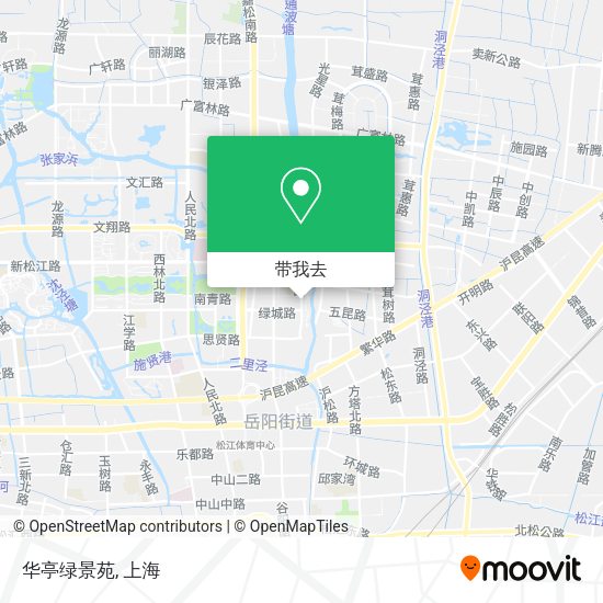 华亭绿景苑地图