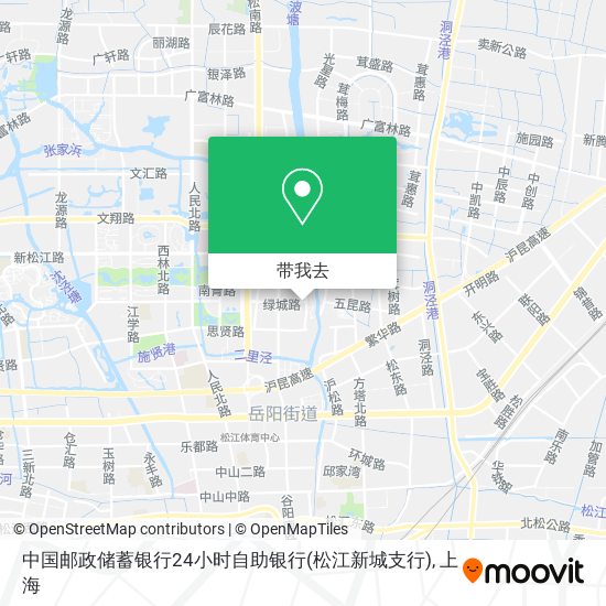 中国邮政储蓄银行24小时自助银行(松江新城支行)地图