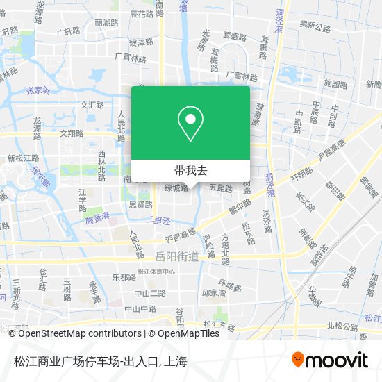 松江商业广场停车场-出入口地图