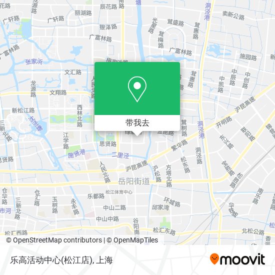 乐高活动中心(松江店)地图