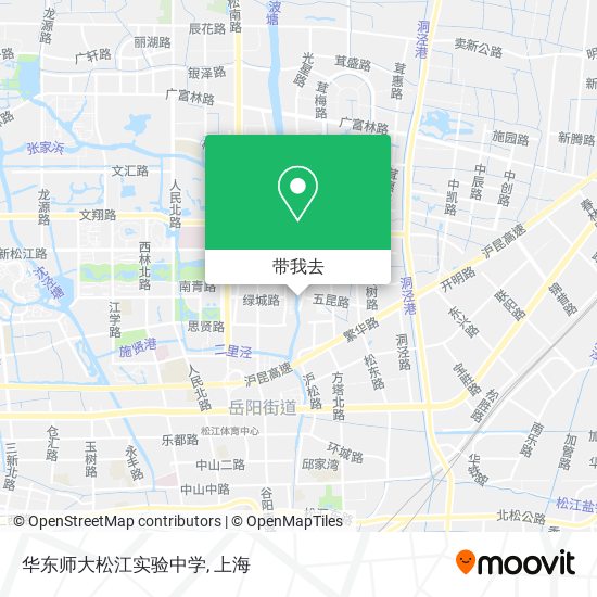 华东师大松江实验中学地图