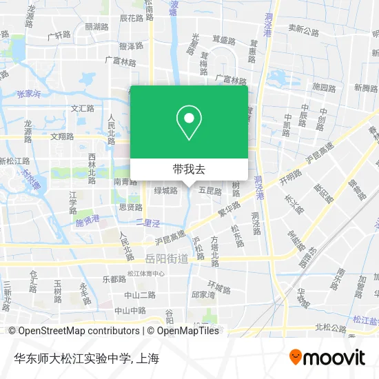 华东师大松江实验中学地图
