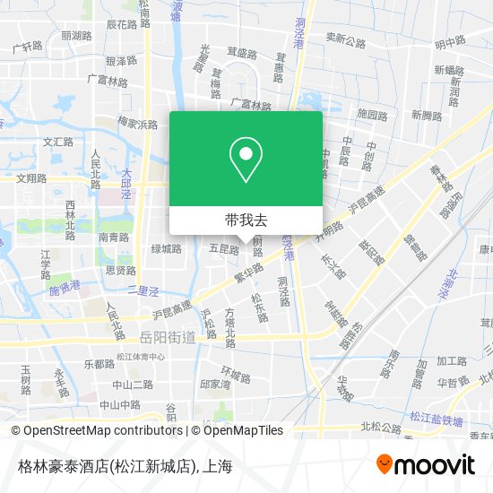 格林豪泰酒店(松江新城店)地图
