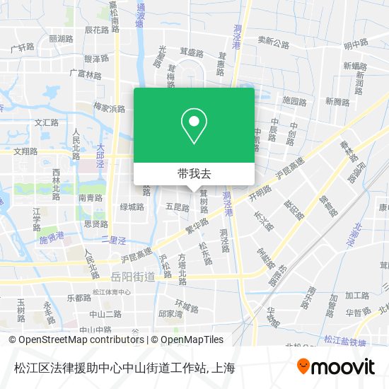 松江区法律援助中心中山街道工作站地图