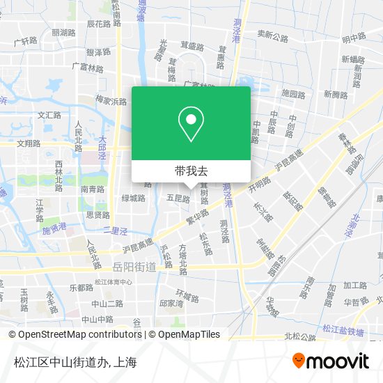 松江区中山街道办地图