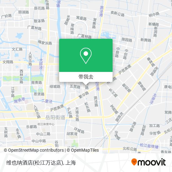 维也纳酒店(松江万达店)地图