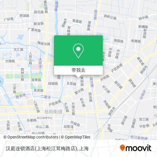 汉庭连锁酒店(上海松江茸梅路店)地图