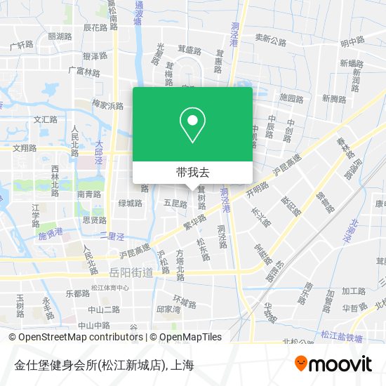 金仕堡健身会所(松江新城店)地图