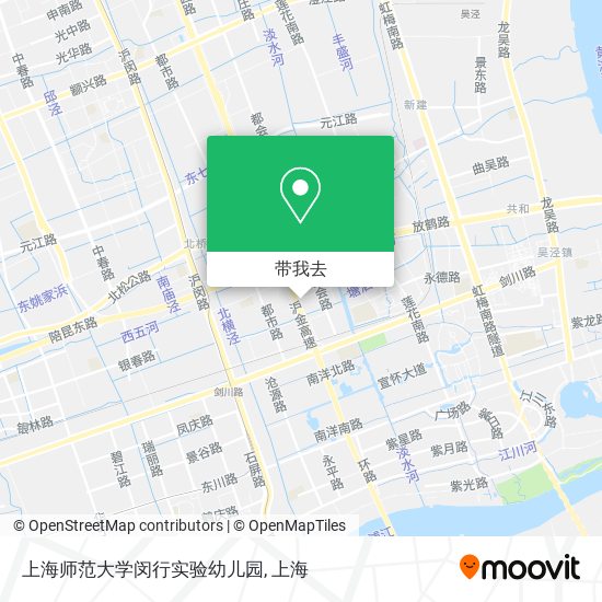 上海师范大学闵行实验幼儿园地图