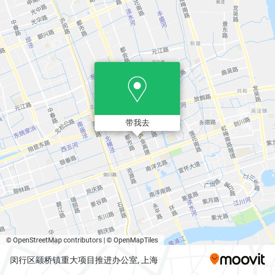 闵行区颛桥镇重大项目推进办公室地图