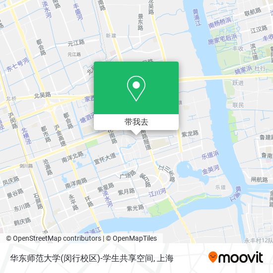 华东师范大学(闵行校区)-学生共享空间地图