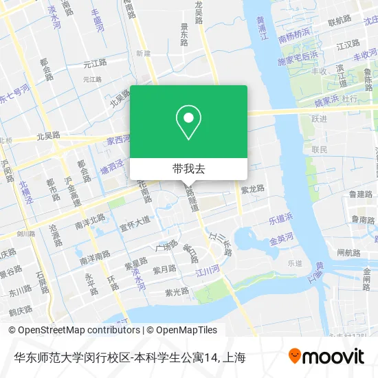 华东师范大学闵行校区-本科学生公寓14地图