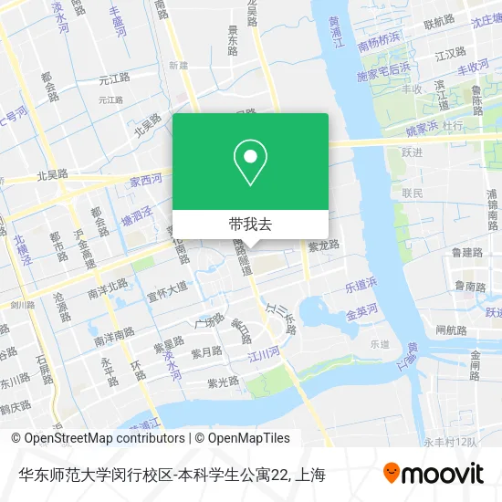 华东师范大学闵行校区-本科学生公寓22地图