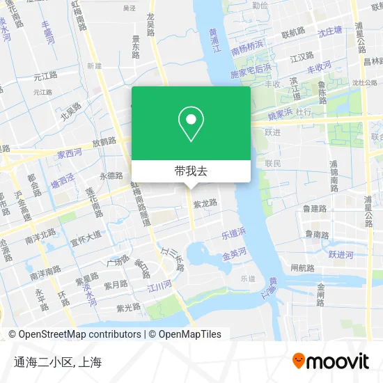 通海二小区地图