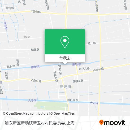 浦东新区新场镇新卫村村民委员会地图