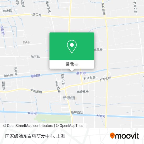 国家级浦东白猪研发中心地图