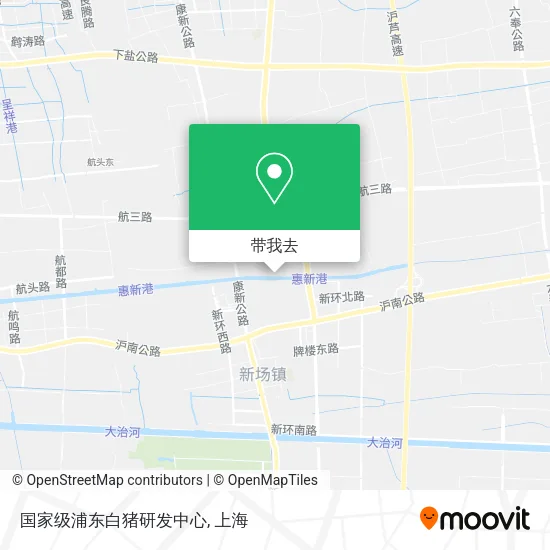 国家级浦东白猪研发中心地图