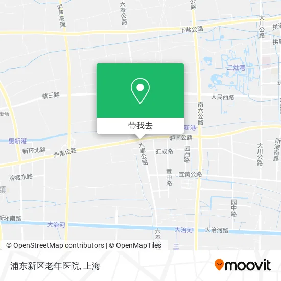 浦东新区老年医院地图