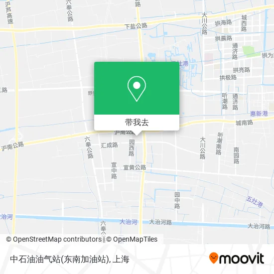 中石油油气站(东南加油站)地图