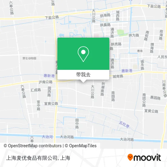 上海麦优食品有限公司地图