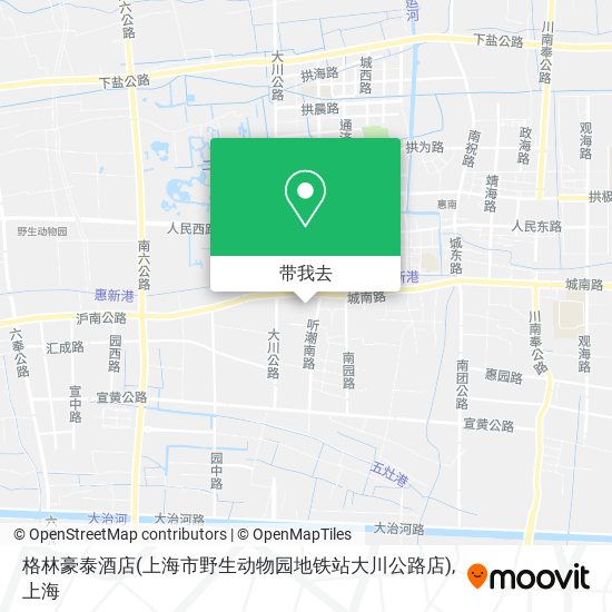 格林豪泰酒店(上海市野生动物园地铁站大川公路店)地图