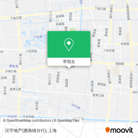 汉宇地产(惠南镇分行)地图